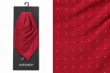   NM szatén ascot nyaksál - Meggypiros pöttyös Francia, Ascot, Különlegesség
